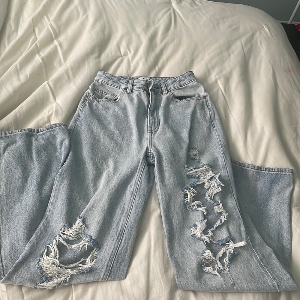 Pacsun boyfriend jeans with rips